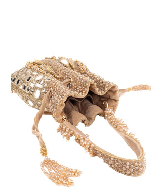 Potli Bag Indian Wedding Gold Tarah Potli by House of Kosha