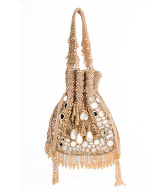 Potli Bag Indian Wedding Gold Tarah Potli by House of Kosha