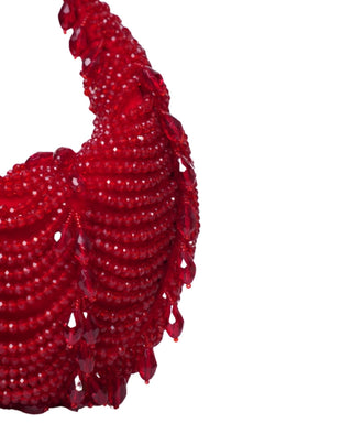 Hobo bag for women for Indian Wedding - Red Liona embellished bag by House of Kosha