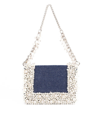 Mini Bag Contemporary Wear Blue Elana Bag by House of Kosha