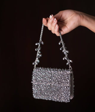 Mini Bag Contemporary Wear Gray Kiyara Bag by House of Kosha