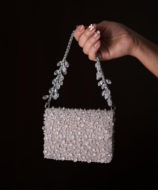 Mini Bag Contemporary Wear Silver Kiyara Bag by House of Kosha