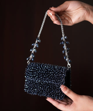 Mini Bag Contemporary Wear Blue Kiyara Bag by House of Kosha