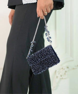 Mini Bag Contemporary Wear Blue Kiyara Bag by House of Kosha