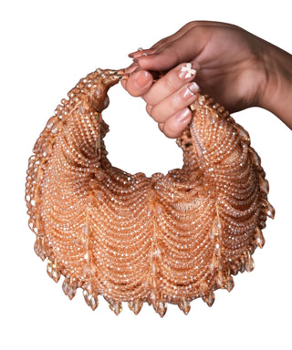 Hobo Bag Contemporary Wear Gold Liona Bag by House of Kosha