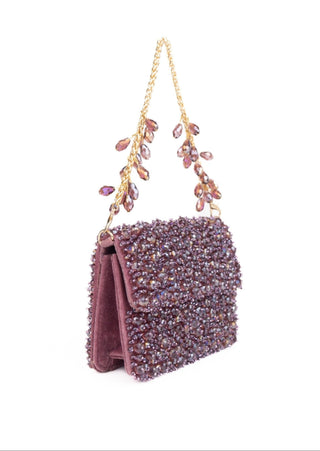 Mini Bag Contemporary Wear Purple Kiyara Bag by House of Kosha