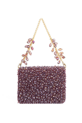 Mini Bag Contemporary Wear Purple Kiyara Bag by House of Kosha
