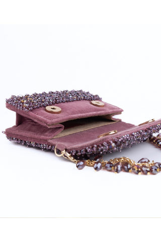 Mini Bag Contemporary Wear Purple Kiyara Bag by House of Kosha