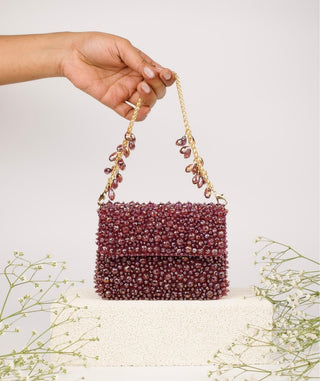 Mini Bag Contemporary Wear Purple Kiyara Bag by House of Kosha