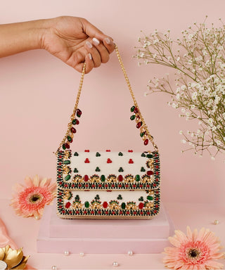Cutch Bag Contemporary Wear Multicolor Noori Clutch by House of Kosha