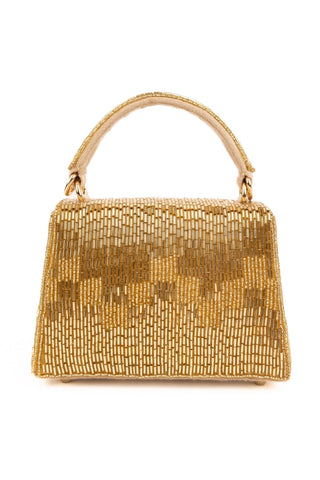 Box Bag Contemporary Wear Gold Bushra Bag by House of Kosha