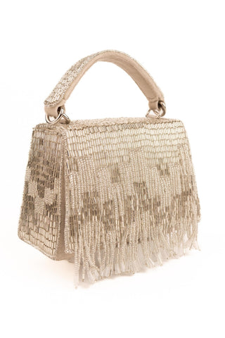 Box Bag Contemporary Wear Silver Bushra Bag by House of Kosha
