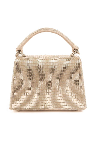 Box Bag Contemporary Wear Silver Bushra Bag by House of Kosha