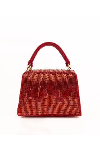 Box Bag Contemporary Wear Red Bushra Bag by House of Kosha