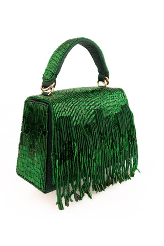 Box Bag Contemporary Wear Green Bushra Bag by House of Kosha