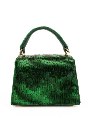 Box Bag Contemporary Wear Green Bushra Bag by House of Kosha