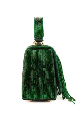 Box Bag Contemporary Wear Green Bushra Bag by House of Kosha