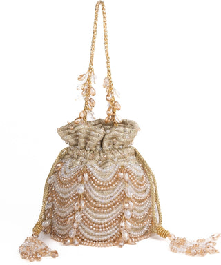 Bucket Bag Contemporary Wear Silver Gulzar Bag by House of Kosha