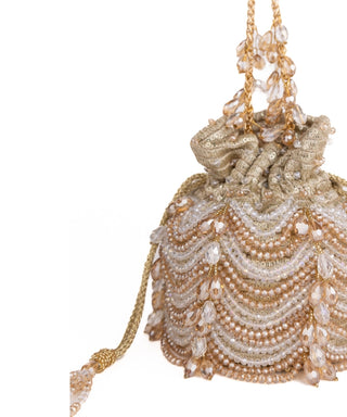 Bucket Bag Contemporary Wear Silver Gulzar Bag by House of Kosha