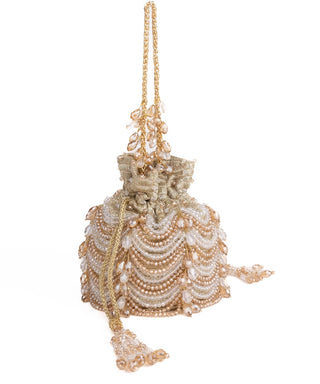 Bucket Bag Contemporary Wear Silver Gulzar Bag by House of Kosha