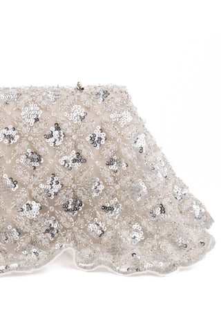 Clutch Bag Contemporary Wear Silver Grace Clutch by House of Kosha