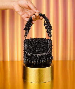 Mini Bag Contemporary Wear Black Josy Bag by House of Kosha