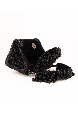 Mini Bag Contemporary Wear Black Josy Bag by House of Kosha