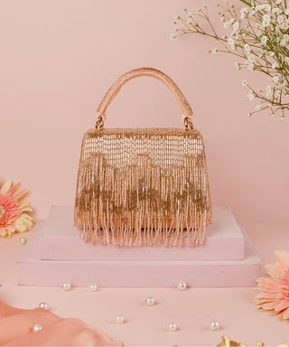 Box Bag Contemporary Wear Pink Bushra Bag by House of Kosha