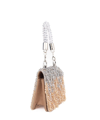 Mini Bag Contemporary Wear Silver Elsie Bag by House of Kosha