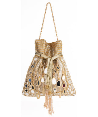 Potli Bag Indian Wedding Gold Noorah Potli by House of Kosha