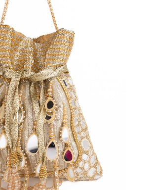Potli Bag Indian Wedding Gold Noorah Potli by House of Kosha