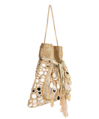 Potli Bag Indian Wedding Gold Noorah Potli by House of Kosha