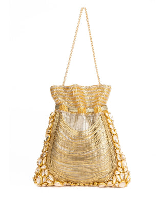 Potli Bag Indian Wedding Gold Rooh Potli by House of Kosha