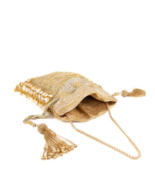 Potli Bag Indian Wedding Gold Rooh Potli by House of Kosha