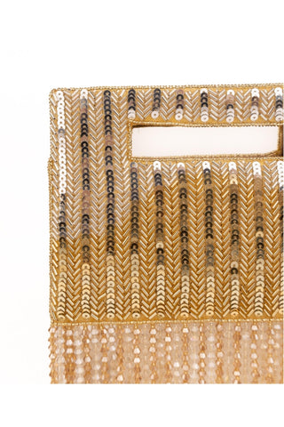 Clutch Bag Contemporary Wear Gold Ayla Clutch by House of Kosha