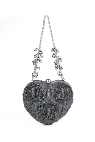 Heart Bag Contemporary Wear Gray Cora Bag by House of Kosha
