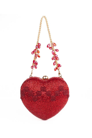 Heart Bag Contemporary Wear Red Cora Bag by House of Kosha