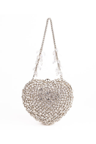 Heart Bag Contemporary Wear Silver Lola Bag by House of Kosha