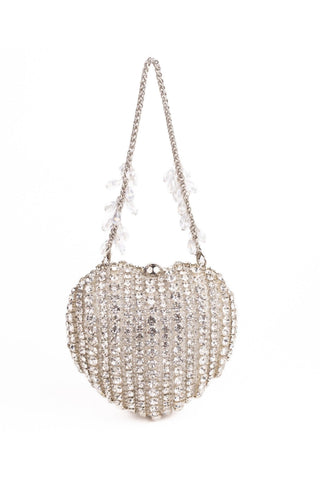 Heart Bag Contemporary Wear Silver Lola Bag by House of Kosha