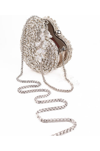 Heart Bag Contemporary Wear Silver Lola Bag by House of Kosha