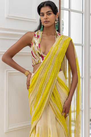 Draped saree for Indian Wedding – Sarini by House of Armuse