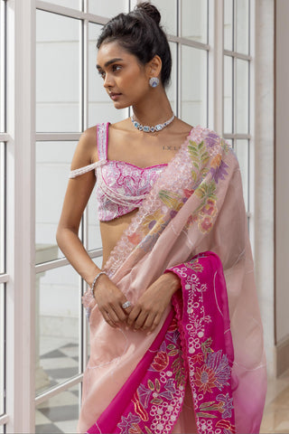 Draped saree for Indian Wedding – Rosané by House of Armuse