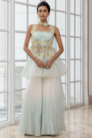 Peplum Jacket Set for Indian Weddings – Alarice by House of Armuse