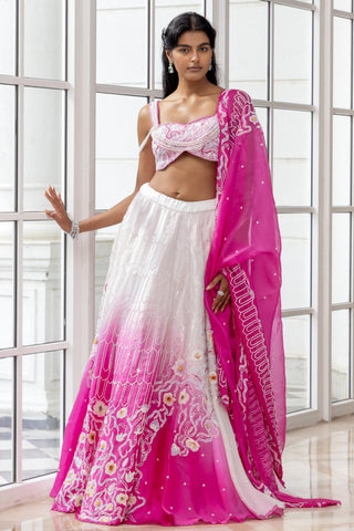 Ombre Lehenga for Indian Weddings – Blushen Set by House of Armuse