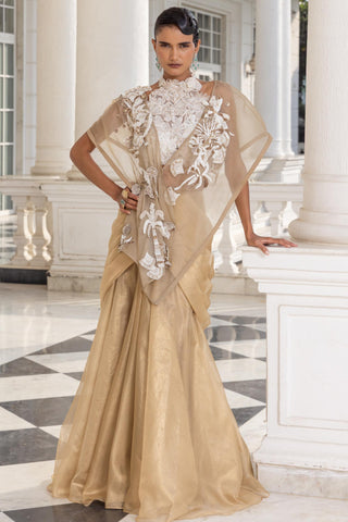 Lehenga set for Indian Wedding – Evelisse Peach by House of Armuse