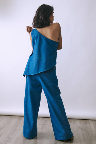 Jumpsuit Contemporary Wear - Blue Cascade by Babita Malkani