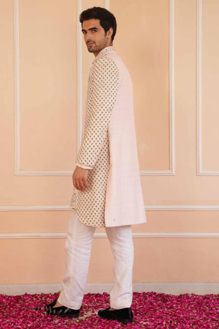 Beige dil se ayan zardosi sherwani