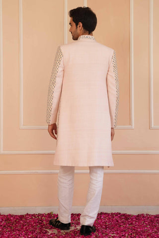 Beige dil se ayan zardosi sherwani