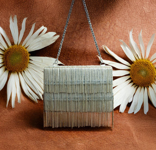 Silver hinted kasse bag