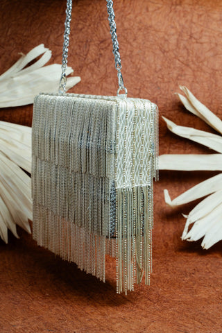 Silver hinted kasse bag